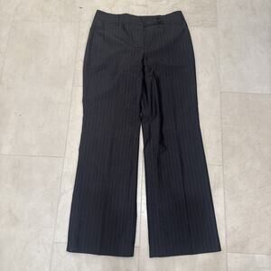 Ann Taylor Petites Sz 6 Petite 6P Gray Pinstripe Dress Pants Slacks Lined